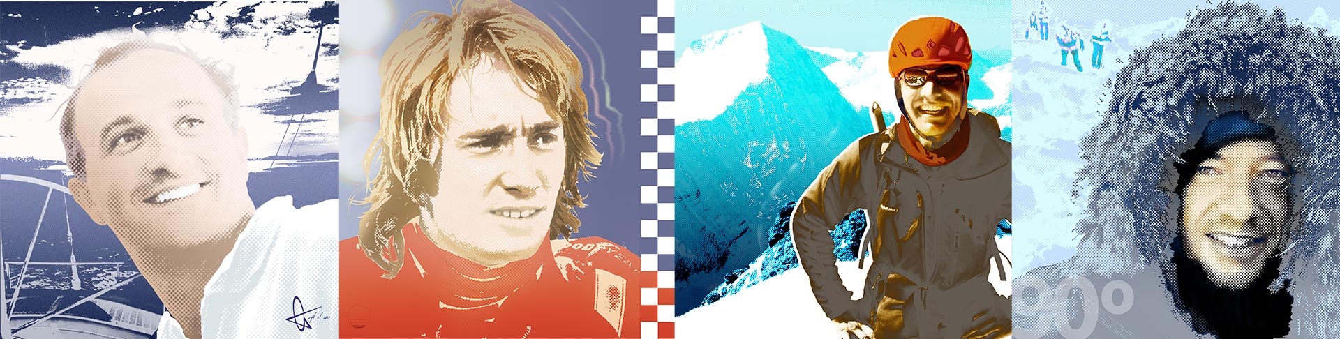 Compilation of extrem sports portraits