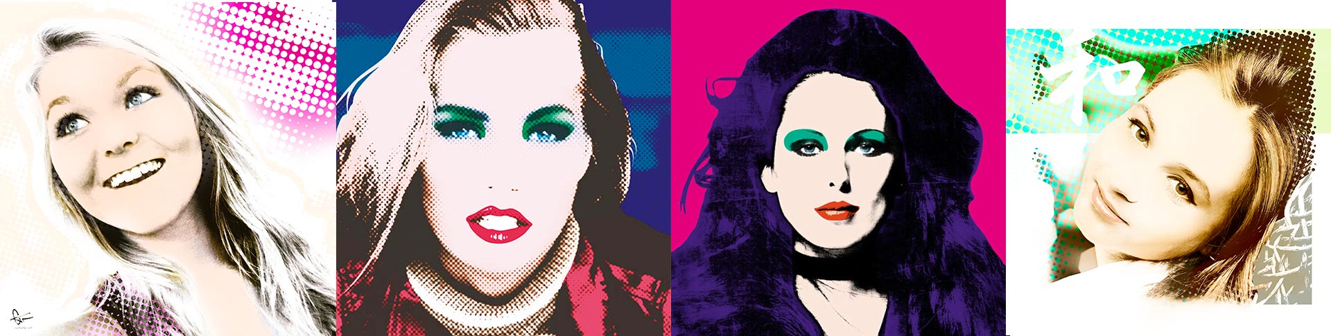 Compliation of portraits from fashion models.