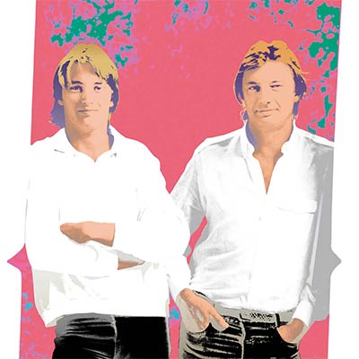 Father and son, the artist.