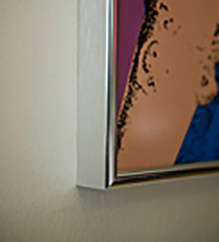 Chrome frame, protective perspex glass.