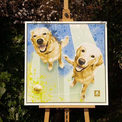 Blue & Milly | The best of friends, waiting for a treat.