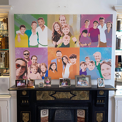 Six famlies, going away present.