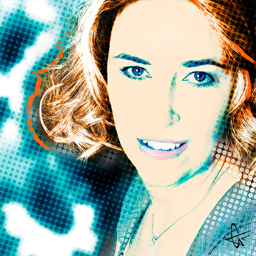 Pop star portrait of Martina.