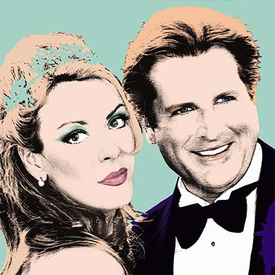 Dame Parker Boules portrait, wedding gift.